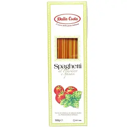 Спагеті Dalla Costa Spaghetti al Pomodoro e spinaci з помідором та шпинатом 500 г