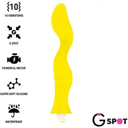 Вібратор для зони Cyber Silicock G GAVYN жовтий G-Spot - мініатюра 2