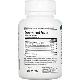 Екстракт витриманого часнику Kyolic Aged Garlic Extract Cleanse & Digestion очищення та покращення травлення 100 вегетаріанських таблеток - мініатюра 2