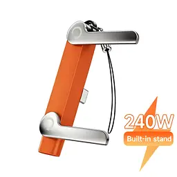 Переходник USB Type-C на Type-C 240W со складывающейся подставкой orange - миниатюра 4