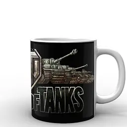 Кухоль GeekLand World of Tanks лого WT.02.001 330 мл білий - мініатюра 2