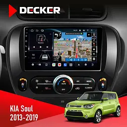 Штатна магнітола KIA Soul 2013-2019 Decker D9-011 4x64, DSP, 4G, 360 Decker (НФ-00005904)
