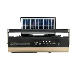 Радіоприймач із сонячною панеллю та батарейками чорний ФМ Golon RX-4700BS - мініатюра 4