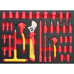 Набір торцевих головок Wurth Red Stripe з тріскачкою 1/4" + 3/8" в ложементі 36 шт. (0965841102)