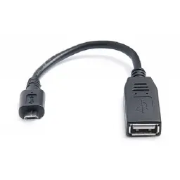 Перехідник OTG USB 2.0 AF to Micro 5P 0.1m REAL-EL (EL123500014) - мініатюра 2