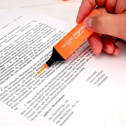 Набір маркерів Axent Highlighter D2501 клиноподібний 1-5 мм 12 шт. помаранчевий (D2501-12) - мініатюра 3