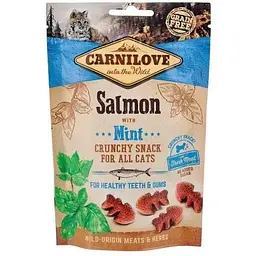 Ласощі Carnilove Cat Crunchy Snack для котів лосось та м'ята 50 г