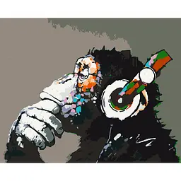 Картина за номерами "Disco monkey" Art Craft 11675-AC 40х50 см