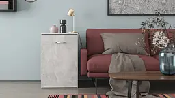 Стіл-тумба трансформер Смарт 1/2 Ferrum-decor 750x1450x600 ДСП Бетон 16 мм (FRD-105080) - мініатюра 7