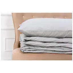 Ковдра MirSon Літня з евкаліптовим волокном №2400 Light Gray 200x220 (2200003033328) - мініатюра 3