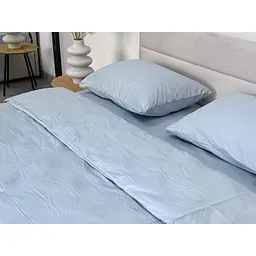 Підковдра Ecotton Pearl Blue сатин 210х220 см блакитна (24761) - мініатюра 3