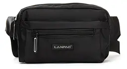 Сумка чоловіча на пояс бананка Lanpad Чорна