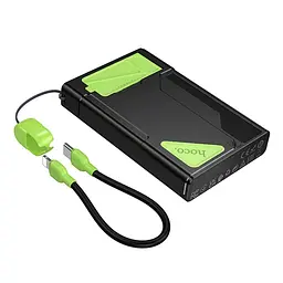 Зовнішній акумулятор Hoco DB83 10000 mAh 22.5 W power bank з вбудованим кабелем - мініатюра 3