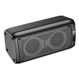Портативна колонка із мікрофоном Hoco HA6 RGB підсвіткою та TWS акумулятор 4500 mAh Bluetooth 5.3 караоке 30 Вт Чорний - мініатюра 4