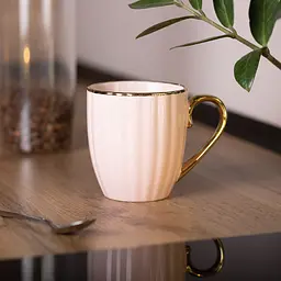 Чашка порцелянова 420 мл із золотою ручкою, рожевий Liling Rongxiang Ceramic RX-N240629P - мініатюра 14