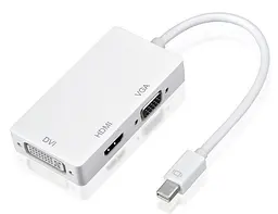 Перехідник mini DisplayPort M HDMI/VGA/DVI (24+5), FHD 1080p - мініатюра 3