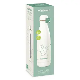 Термопляшка Miniland Natur bottle Chip, 0,5 л, білий (89345) - мініатюра 2