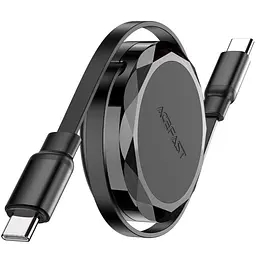 Кабель USB 2.0 Type-C M-M, 0.8м 60W dual retraction Чорний, C13-03 Acefast - мініатюра 2