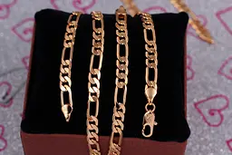 Ланцюг Xuping Jewelry фігаро 60 см 6 мм золотистий