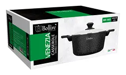 Каструля антипригарна з кришкою VENEZIA BOLLIRE 24 см 4.5 л - мініатюра 2