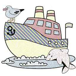 Водяні розмальовки Талант Кораблі (8w-ship) - мініатюра 4