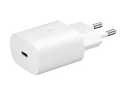 Мережевий зарядний пристрій Samsung 25W PD Wall Charger + Cable USB-C to USB-C White (EP-TA800XWEGRU) [59958] - мініатюра 3