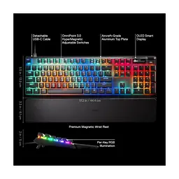 Клавіатура SteelSeries Apex Pro Gen 3 USB UA Black (64660) - мініатюра 4