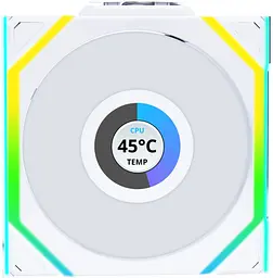 Вентилятор Lian Li Uni Fan SL120 Wireless LCD ARGB White (G99.12SLLCD1W1W.00) - мініатюра 2