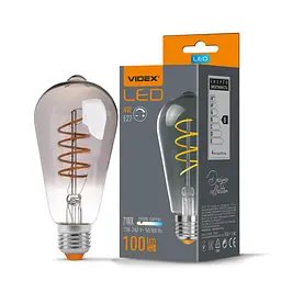 LED-лампа Videx Filament ST64FGD 4W E27 2100K димована графітова (25173-000)