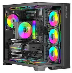 Вентилятор Coolmoon 120мм LY120-B Reverse (LY120-BR) Black - мініатюра 9
