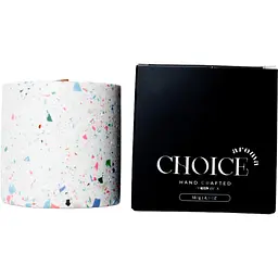 Парфумована свічка Choice Aroma Black Raspberry Vanilla біла 140 г