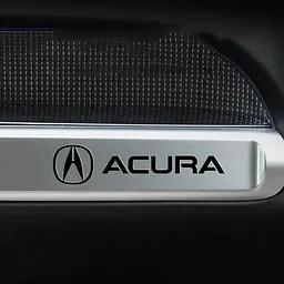 Наклейка з логотипом Acura метал, на клейкій стрічці 1шт (універсальна) - мініатюра 2