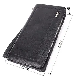 Жіночий шкіряний гаманець-клатч із відділенням під телефон ST Leather 20х10,5х3 см acs0029657 - мініатюра 3