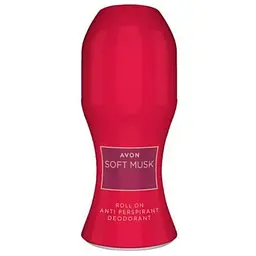 Дезодорант-антиперспірант Avon з кульковим аплікатором Soft Musk Velvet Berries 50 мл