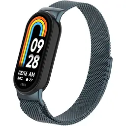 Ремінець ArmorStandart Milanese Magnetic Band для Xiaomi Smart Band 8 / 9 / 10 Titanium Grey (ARM69918) [94762] - мініатюра 1