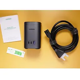 Адаптер живлення - зарядний пристрій Ugreen CD342 100 W 2-in-1 GaN Charging Station (15076) - мініатюра 3
