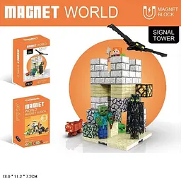 Конструктор магнітний 65 деталей Minecraft Майнкраф T9933 фігурки у комплекті, короб. 18*11,2*7,2см - мініатюра 3
