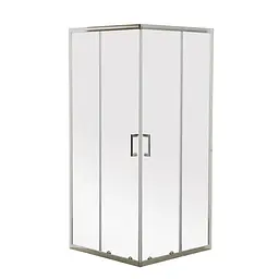 Душова кабіна без піддону Mixxus Premium Diverse SC02-90x90x195-TR хром прозоре скло 5 мм MI6861, Універсальна, прозорий, хром