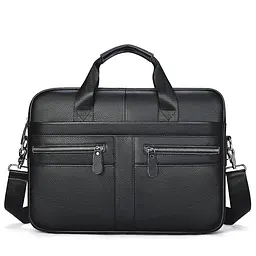 Чоловіча сумка для ноутбука й документів чорна SK N8256 Tiding Bag - мініатюра 5