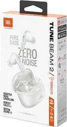 Навушники бездротові JBL Tune Beam 2 (JBLTBEAM2WHT) стерео в кейсі білі - мініатюра 6