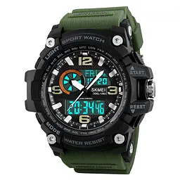 Наручний годинник чоловічий Skmei 1283 Army Green, 1283AG (12300) - мініатюра 2