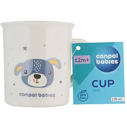 Кружка Canpol babies Cute Animals 170 мл блакитна (4/413_blu2) - мініатюра 3