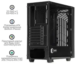 Корпус QUBE GERYON Black (QBGERYON_FBNU3) Без БП - мініатюра 7