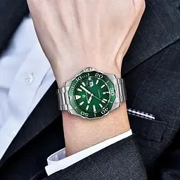 Чоловічий наручний годинник PD-1617 Silver-Green Pagani Design acs0031159 - мініатюра 4