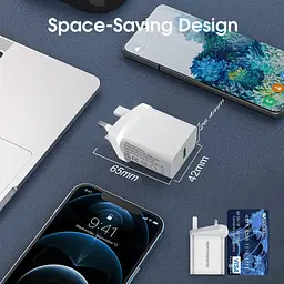Зарядний адаптер 18W QC3.0 з кабелем Micro USB 2 м для Samsung, Huawei та Motorola - мініатюра 4