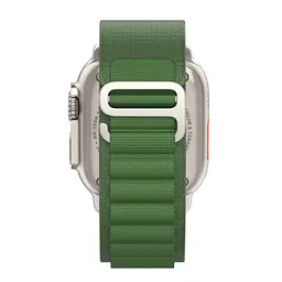 Ремінець до смарт-годинника Armorstandart Alpina Band для Apple Watch 49/46/45/44/42 (Series 1-3) Green (ARM64981) - мініатюра 6