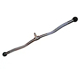 Ручка для верхньої тяги York Fitness 71см W подібна з гумовими наконечниками, хром - мініатюра 2