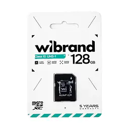 Карта пам'яті Wibrand 128GB microSD class 10 (WICDHU1/128GB-A) - мініатюра 2