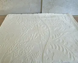 Простирадло махрове жакардове Parisa Home Premium 200х220 щільність 470 г/м2 кремове - мініатюра 4