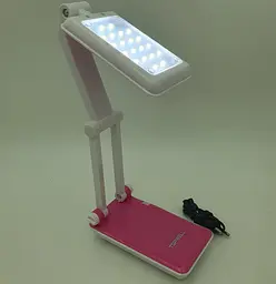 LED-лампа трансформер 30 см сенсорна світлодіодна 2 W настільна акумуляторна 800 mAh TOPWELL 1019 рожева - мініатюра 11